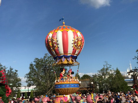 Mickey and Minnie on Disney Festival of Fantasy Parade at Magic Kingdom