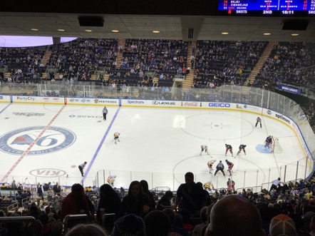 Hockey game at Madison Square Garden