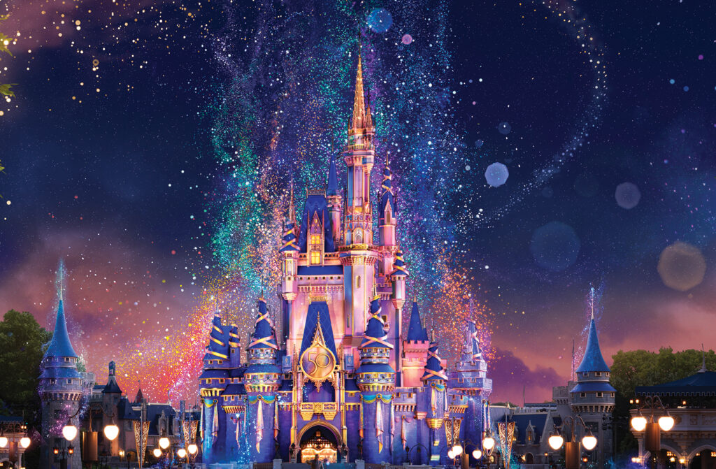Cinderella Castle For 50th Anniversary At Disney World 1024x671 