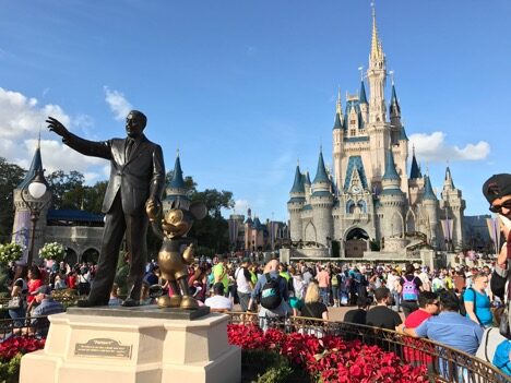 Walt Disney, Mickey and Cinderella Castle at Magic Kingdom